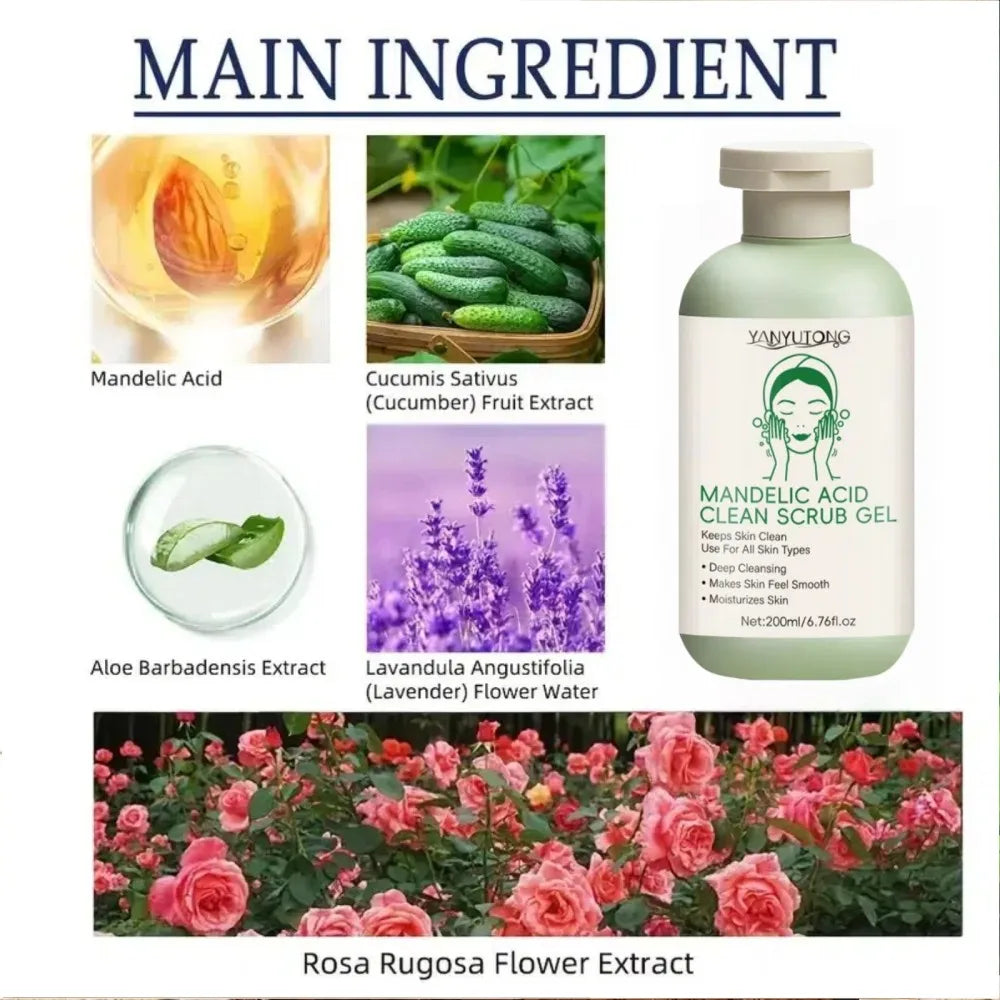 Gel exfoliant visage  nettoyant , hydratant et réparateur